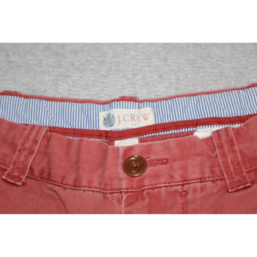 J Crew Chino Shorts Mens 32 Salmon Pink Cotton Casual Preppy Summer 8